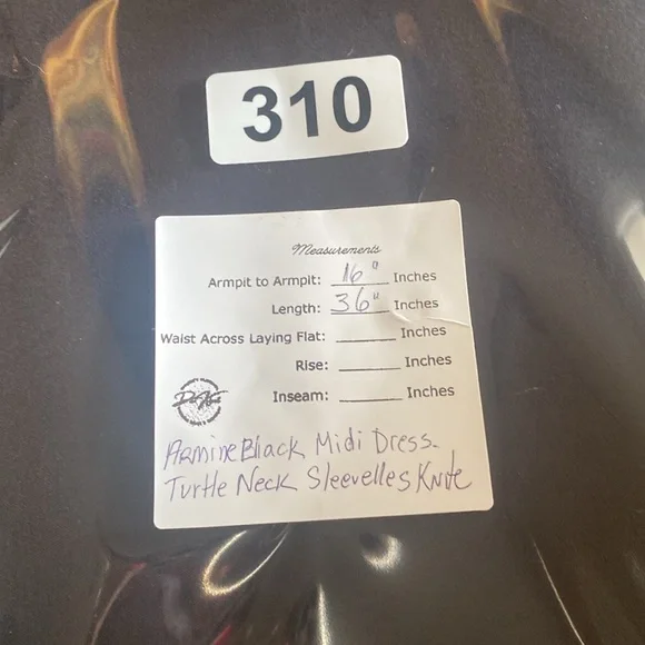 Armine Black Mock Neck Sleeveless Midi Dress Minimalist Chic Size 12‎ - Picture 6 of 6